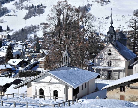 Route de Calvaire above Megeve