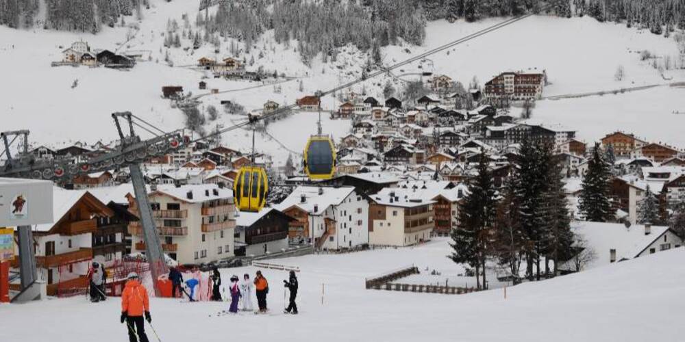 Corvara ski slope
